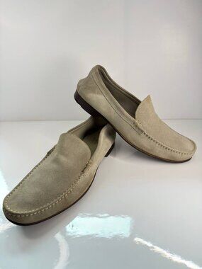 Hugo Boss Men’s Suede Loafers – Made in Italy – Size 10